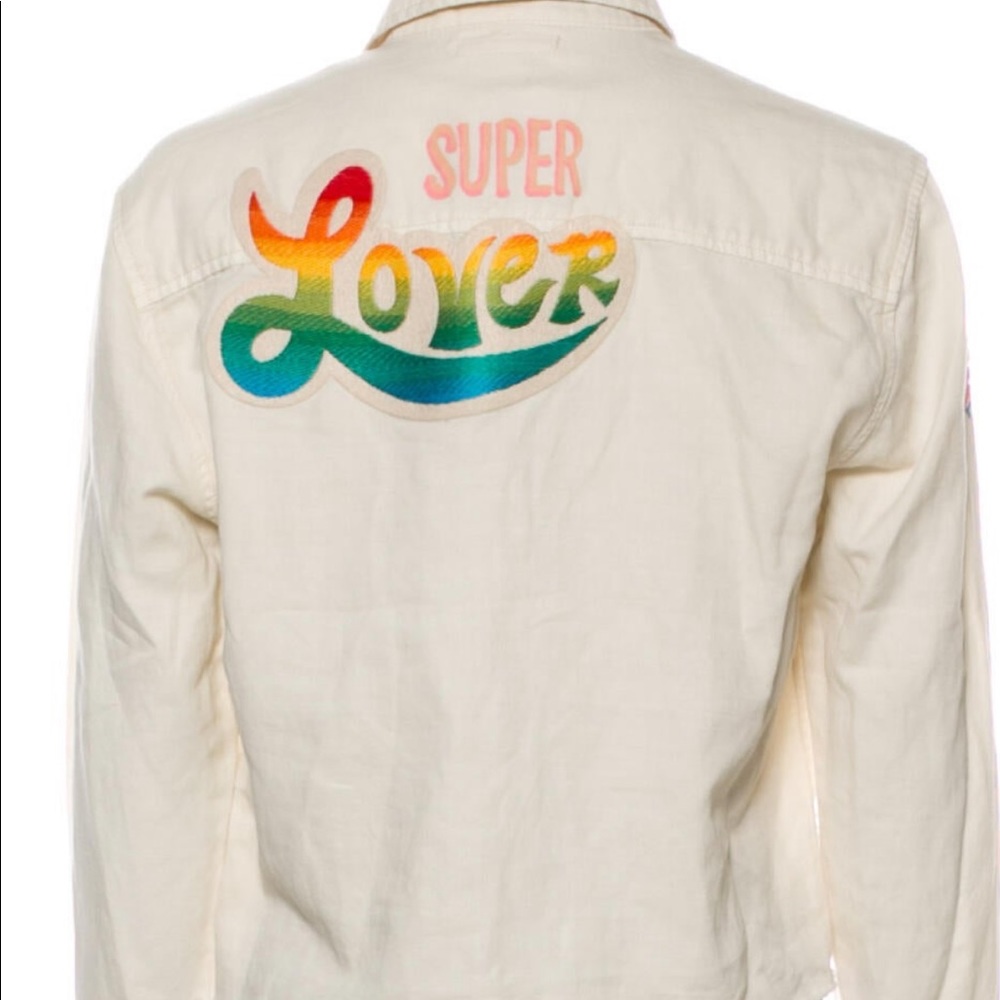 Mother Super Lover Long Sleeve Button up  Top Size Medium